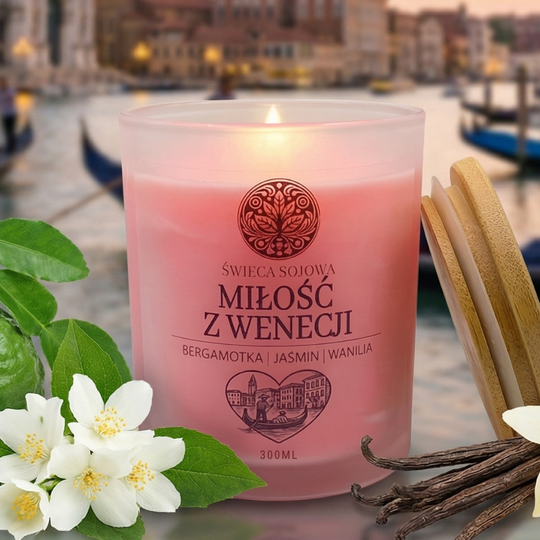 Miłość z Wenecji świeca sojowa 300 ml
