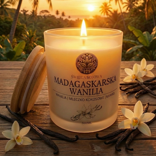 Madagaskarska Wanilia świeca sojowa 300 ml