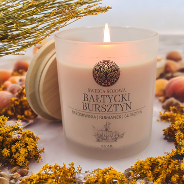 Bałtycki Bursztyn świeca sojowa 300 ml